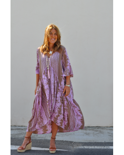 Kaftan Amanda Snake Pink