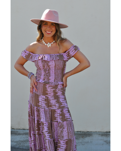 Top Afrodita Snake Pink