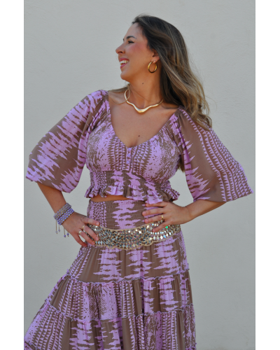 Top Maggie Snake Pink
