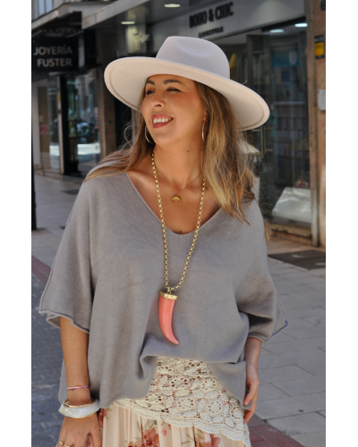 Collar Cuerno Rosa