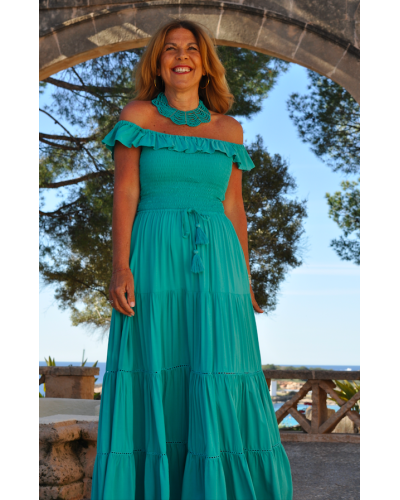 Vestido Afrodita Turquesa