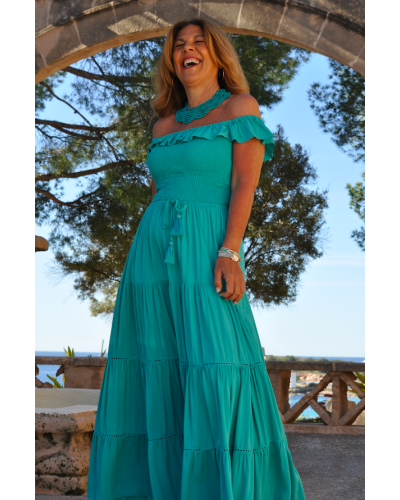 Vestido Afrodita Turquesa