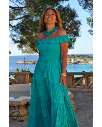 Vestido Afrodita Turquesa
