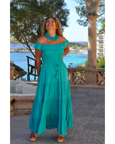 Vestido Afrodita Turquesa