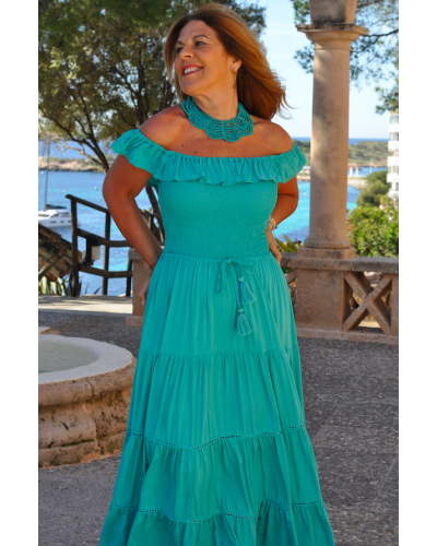 Vestido Afrodita Turquesa