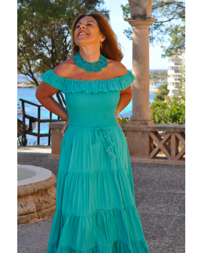 Vestido Afrodita Turquesa
