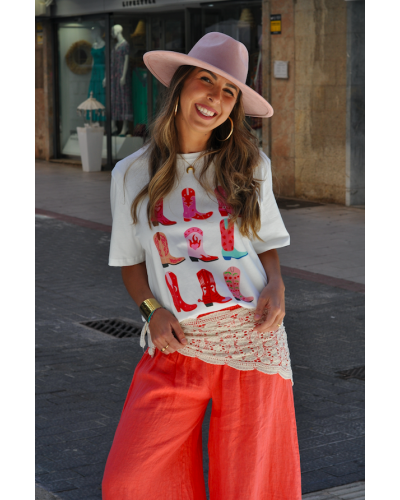 Camiseta Botas Western