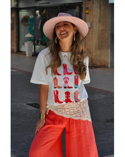 Camiseta Botas Western