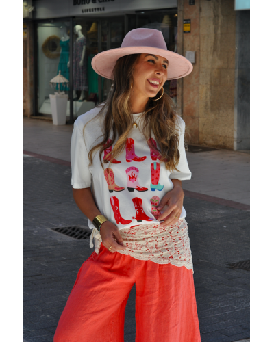 Camiseta Botas Western