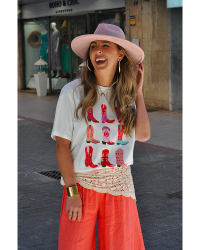 Camiseta Botas Western