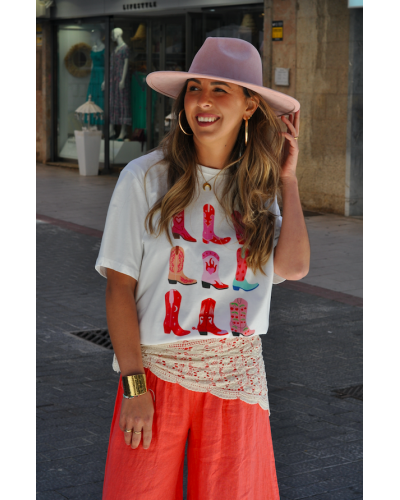 Camiseta Botas Western