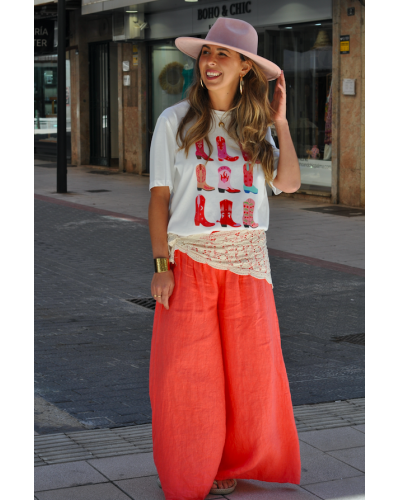 Camiseta Botas Western