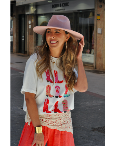 Camiseta Botas Western