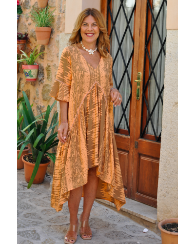 Vestido Amanda Snake Salmon