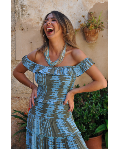 Top Aphrodite Snake Blue