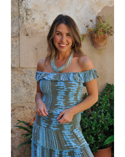 Top Afrodita Snake Blue