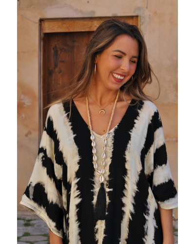 Kaftan Cocoa Zebra