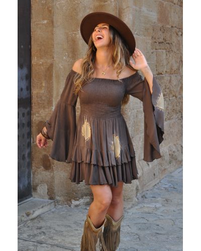 Vestido Sabrina Brown