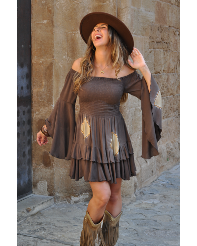 Vestido Sabrina Brown