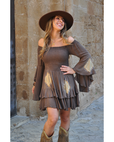 Vestido Sabrina Brown