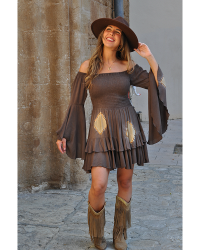Vestido Sabrina Brown