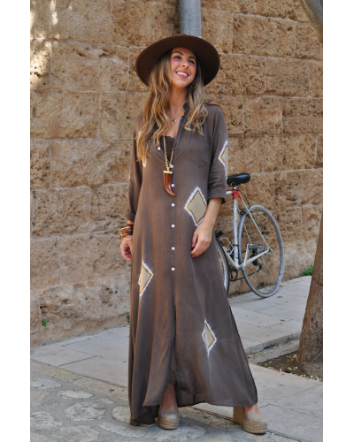 Vestido Kemeja Brown