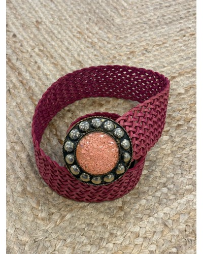 Cinturón Boho Rosa