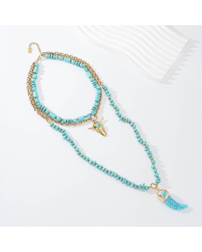 Collar Boho Turquesa