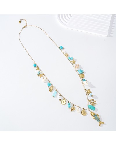 Collar abalorios pez