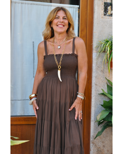 Vestido Jimena Marrón