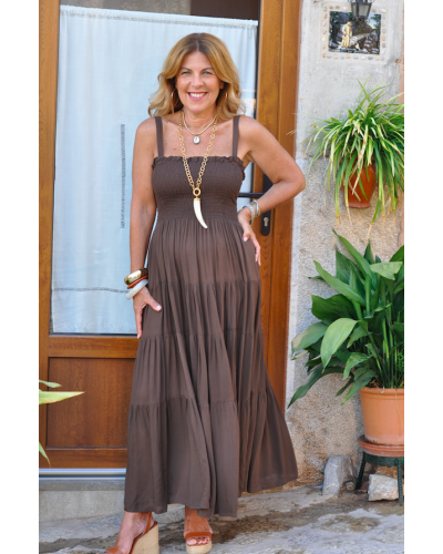 Vestido Jimena Marrón