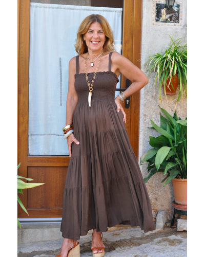 Vestido Jimena Marrón