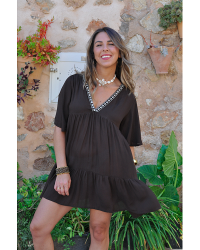 Vestido Mini Perla Brown