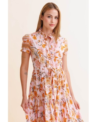 Rina Peach Dress