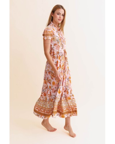 Rina Peach Dress