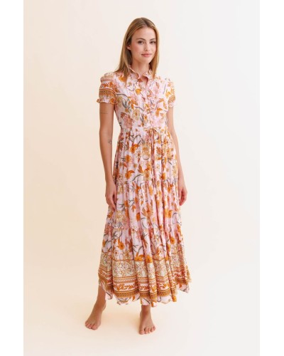 Rina Peach Dress