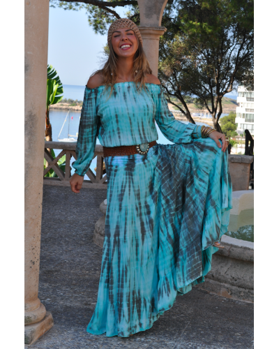 Falda Zahara  Gypsy Tie Dye