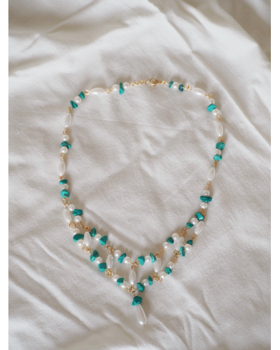 Collar Caroline Turquesa