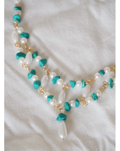 Collar Caroline Turquesa