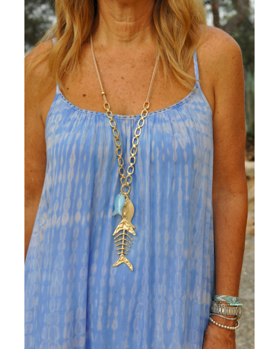 Collar Pescado azul