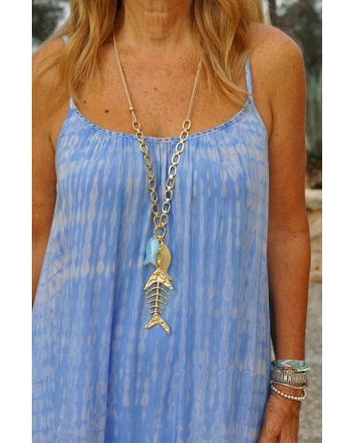 Collar Pescado azul