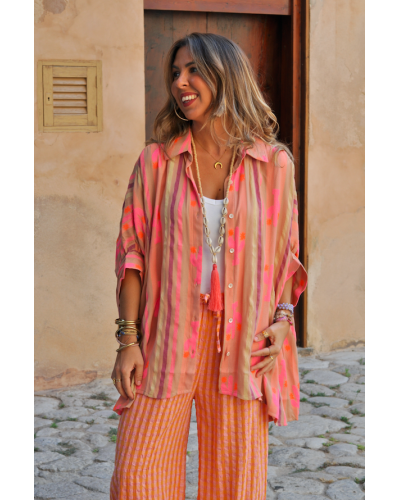 Camisa Juce Boho Camel