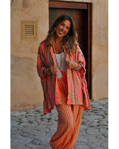 Camisa Juce Boho Camel