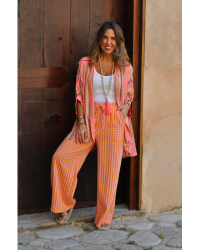 Pantalón Cuadros Recto