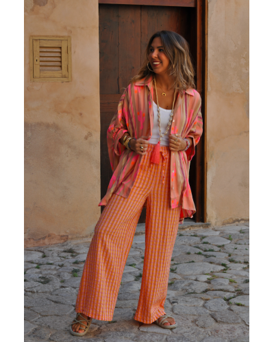 Pantalón Cuadros Recto