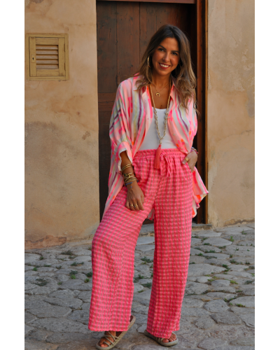 Pantalón Cuadros Pink