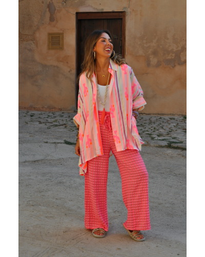 Pantalón Cuadros Pink