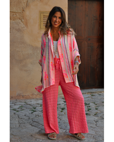 Pantalón Cuadros Pink