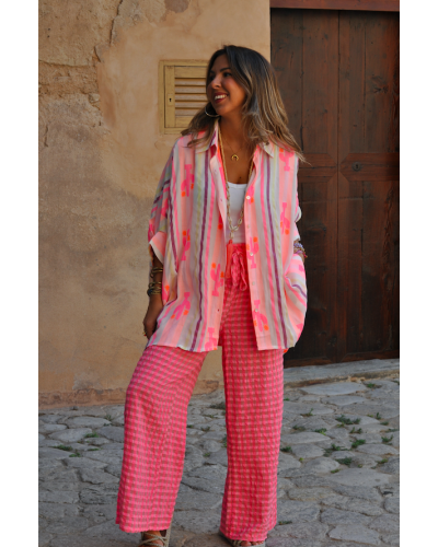 Pantalón Cuadros Pink