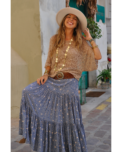 Falda Maria Flower Blue